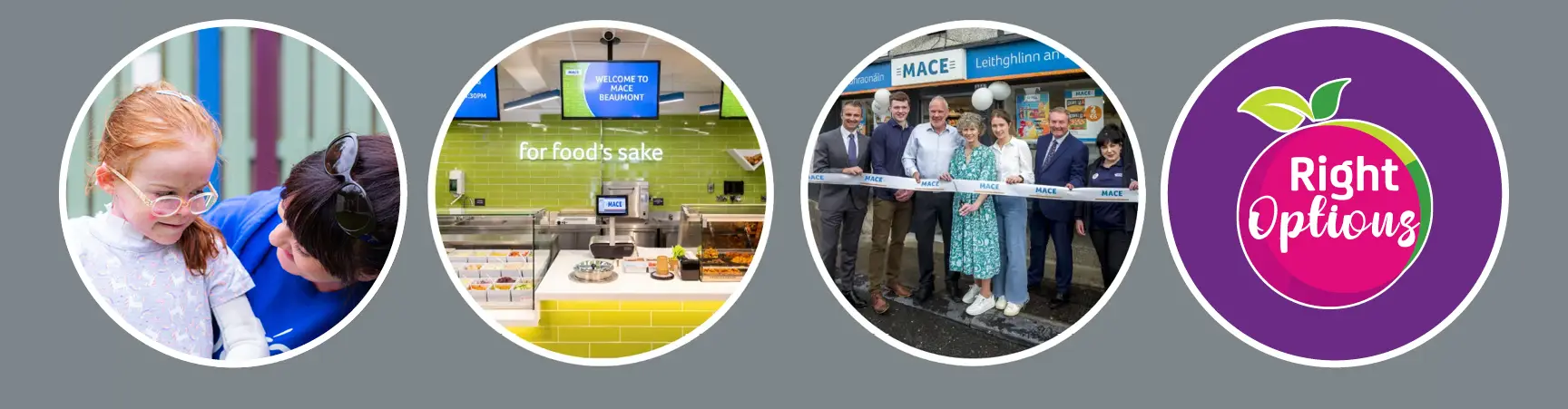 imagery of inside and outside a Mace store